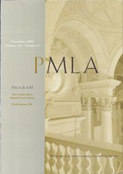 PMLA Volume 115 - Issue 6 -  Program 116th MLA Annual Convention, Washington D.C.