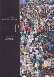 PMLA Volume 116 - Issue 1 -  Special Topic: Globalizing Literary Studies