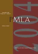 PMLA Volume 119 - Issue 4 -  Directory