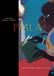 PMLA Volume 127 - Issue 1 -