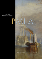 PMLA Volume 127 - Issue 3 -