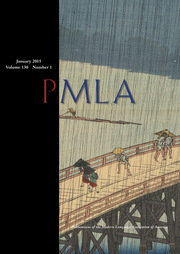 PMLA Volume 130 - Issue 1 -