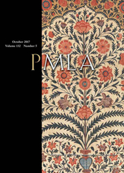 PMLA Volume 132 - Issue 5 -