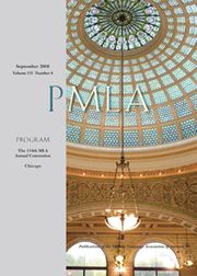 PMLA Volume 133 - Issue 4 -  The 134th MLA Annual Convention, Chicago
