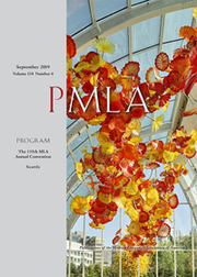 PMLA Volume 134 - Issue 4 -  The 135th MLA Annual Convention, Seattle
