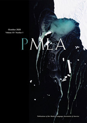 PMLA Volume 135 - Issue 5 -