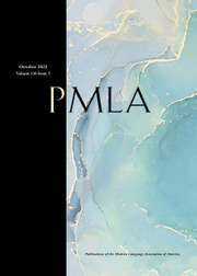PMLA Volume 136 - Issue 5 -
