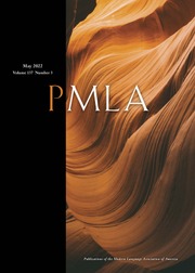 PMLA Volume 137 - Issue 3 -