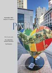 PMLA Volume 137 - Issue 4 -