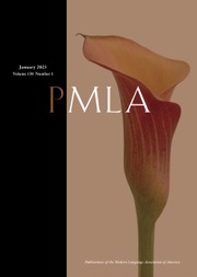 PMLA Volume 138 - Issue 1 -
