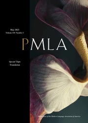 PMLA Volume 138 - Issue 3 -