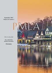 PMLA Volume 138 - Issue 4 -