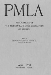 PMLA Volume 73 - Issue 2 -  Proceedings of the Modern Language Association of America