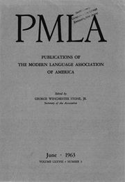 PMLA Volume 78 - Issue 3 -