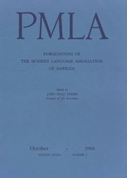 PMLA Volume 81 - Issue 5 -