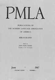 PMLA Volume 82 - Issue 3 -