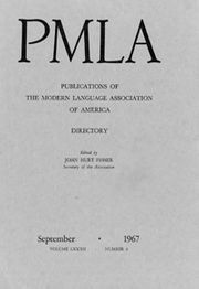 PMLA Volume 82 - Issue 4 -
