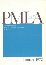 PMLA Volume 87 - Issue 1 -