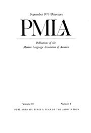 PMLA Volume 88 - Issue 4 -  Directory