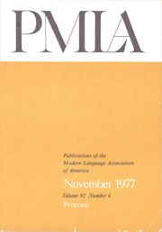 PMLA Volume 92 - Issue 6 -  Program of the 92nd Annual Meeting