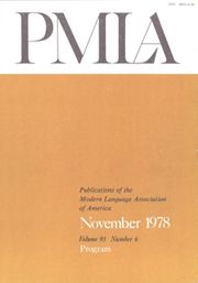 PMLA Volume 93 - Issue 6 -