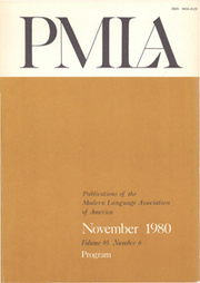PMLA Volume 95 - Issue 6 -  Program of the 95th Convention