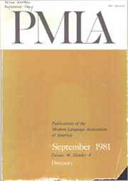 PMLA Volume 96 - Issue 4 -  Directory