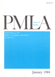 PMLA Volume 99 - Issue 1 -
