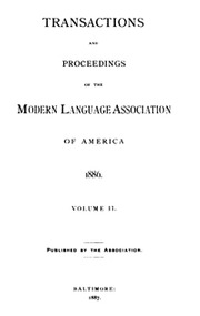 PMLA Volume 2 - Issue 2 -  Transactions 1886