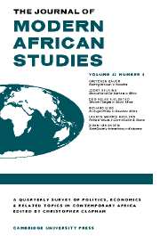 The Journal of Modern African Studies Volume 42 - Issue 4 -