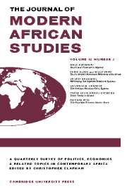 The Journal of Modern African Studies Volume 43 - Issue 3 -
