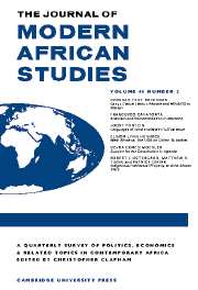 The Journal of Modern African Studies Volume 44 - Issue 2 -