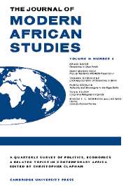 The Journal of Modern African Studies Volume 44 - Issue 4 -