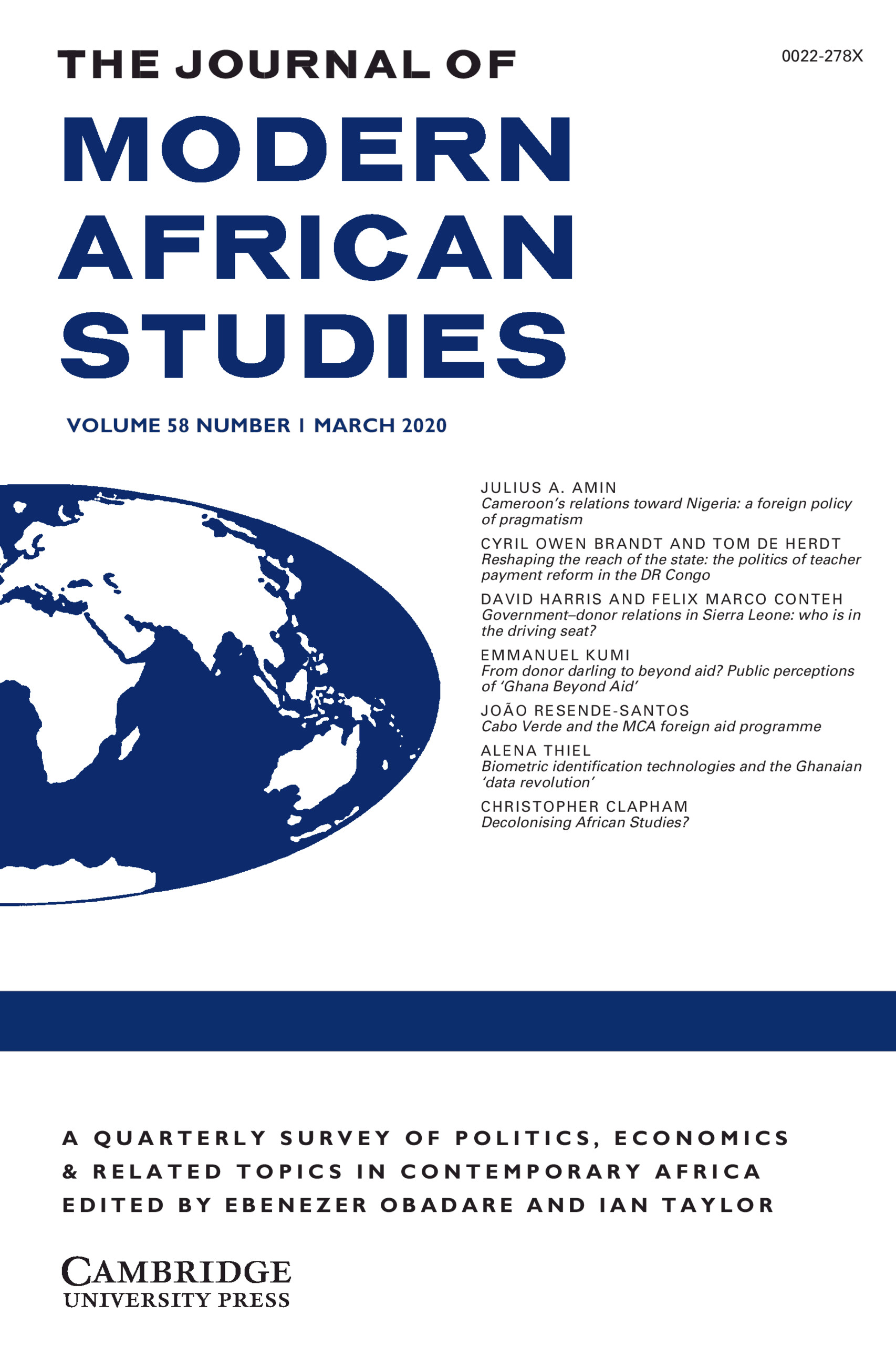 research topics for african studies