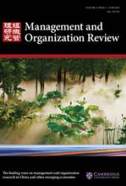Management and Organization Review Volume 11 - Issue 2 -