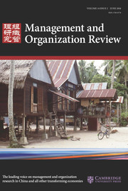Management and Organization Review Volume 14 - Issue 2 -