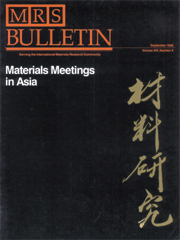 MRS Bulletin Volume 13 - Issue 9 -