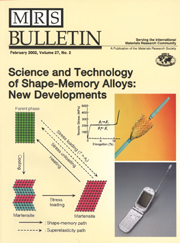 MRS Bulletin Volume 27 - Issue 2 -  Science and Technology of Shape-Memory Alloys: New Developments