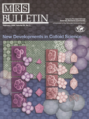 MRS Bulletin Volume 29 - Issue 2 -  New Developments in Colloid Science