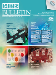 MRS Bulletin Volume 32 - Issue 9 -  The Evolution of Organometallic Complexes in Organic Light-Emitting Devices