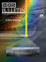 MRS Bulletin Volume 33 - Issue 12 -  In Situ Tribology