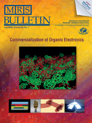 MRS Bulletin Volume 33 - Issue 7 -  Commercialization of Organic Electronics