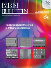 MRS Bulletin Volume 33 - Issue 9 -  Nanostructured Materials in Information Storage