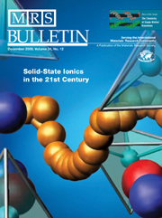 MRS Bulletin Volume 34 - Issue 12 -  Solid-State Ionics in the 21st Century