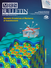 MRS Bulletin Volume 34 - Issue 3 -  Atomistic Simulations of Mechanics of Nanostructures