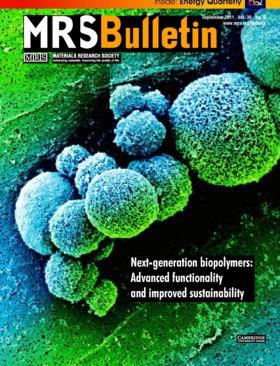 MRS Bulletin Volume 36 - Issue 9 -  Next-Generation Biopolymers: Advanced Functionality and Improved Sustainability