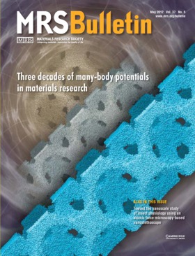 MRS Bulletin Volume 37 - Issue 5 -  Three decades of many-body potentials in materials research