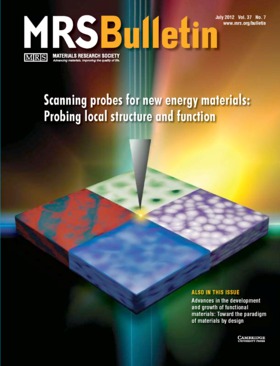 MRS Bulletin Volume 37 - Issue 7 -  Scanning probes for new energy materials: Probing local structure and function