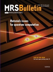 MRS Bulletin Volume 38 - Issue 10 -  Materials issues for quantum computation