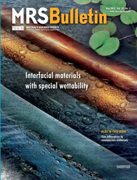 MRS Bulletin Volume 38 - Issue 5 -  Interfacial materials with special wettability